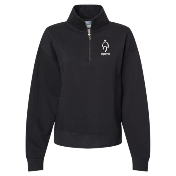 MV Sport - Women's Sueded Fleece Quarter-Zip Sweatshirt - Embroidered Logo Thumbnail