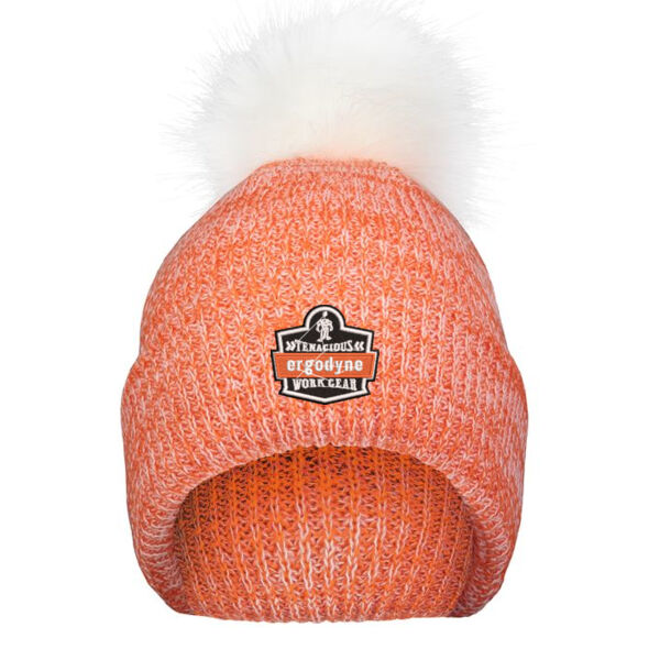 Pacific Headwear - Faux Fur Pom Beanie - Embroidered Logo Thumbnail