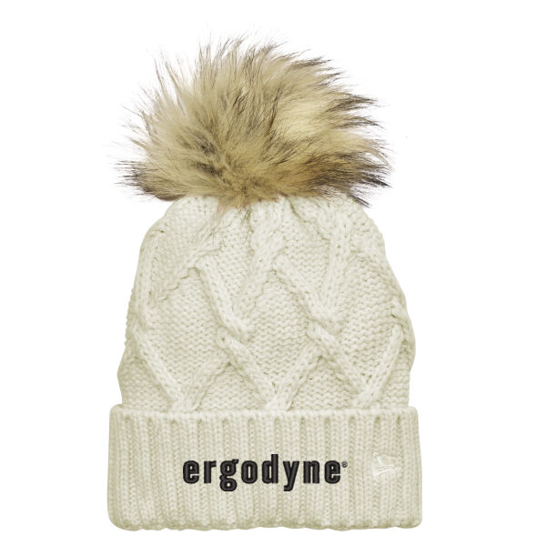 New Era ® Faux Fur Pom Beanie - Embroidered Logo Thumbnail