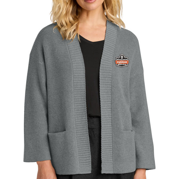 Mercer+Mettle® Women’s Open Cardi - Embroidered Logo Thumbnail