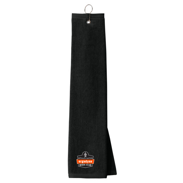 Port Authority® Grommeted Tri-Fold Golf Towel - Embroidered Logo Thumbnail