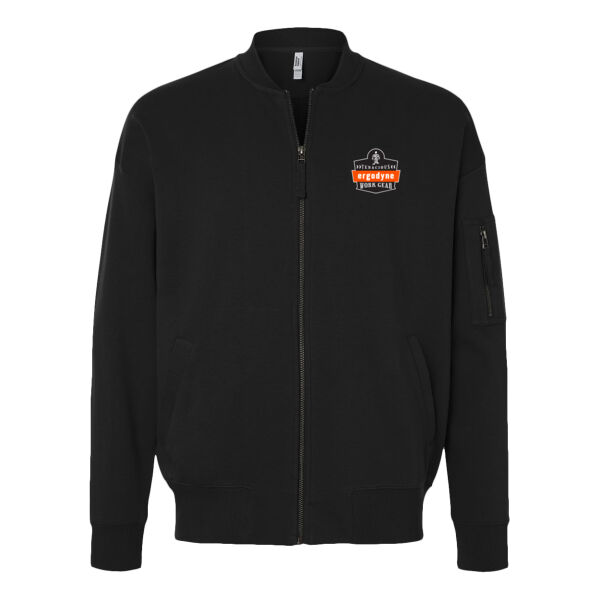 American Apparel - Unisex French Terry Bomber Jacket - Embroidered Logo Thumbnail