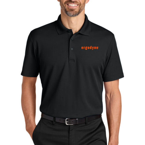 Port Authority® Plaited Pique Polo - Embroidered Logo Thumbnail