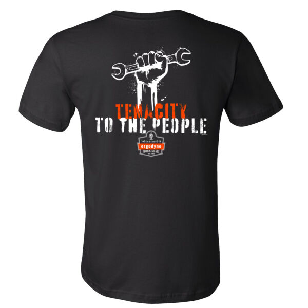 Tenacity to the People - Bella + Canvas - Unisex Jersey Tee - Printed Logos Thumbnail
