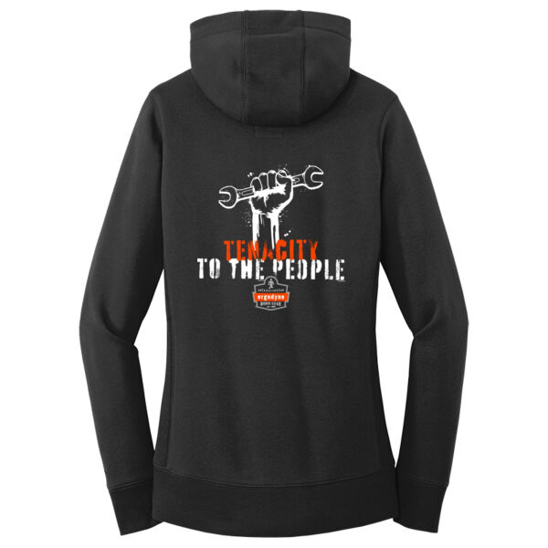 Tenacity to the People - New Era ® - Ladies French Terry Pullover Hoodie - Printed Logos Thumbnail