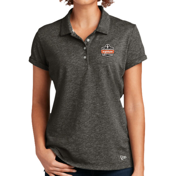 New Era ® Ladies Slub Twist Polo - Embroidered Logo Thumbnail