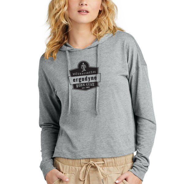 District® Women’s Perfect Tri® Midi Long Sleeve Hoodie - Printed Logo Thumbnail