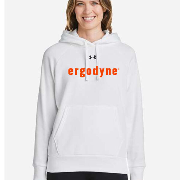 Under Armour - Women's Rival Fleece Hooded Sweatshirt - Printed Logo Thumbnail